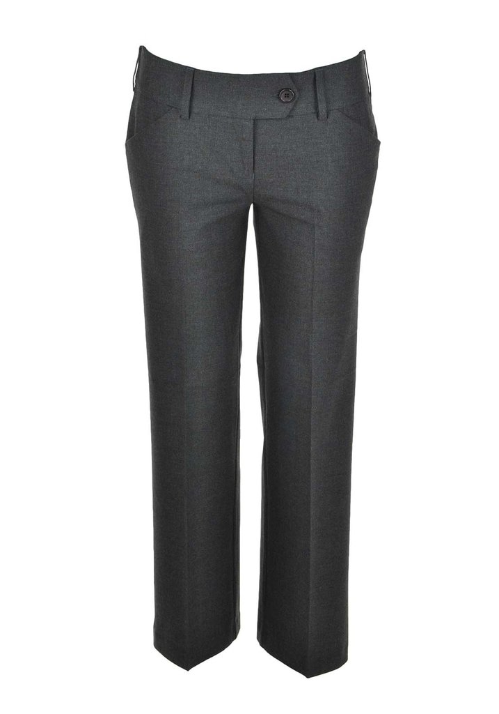 Girls' Grey School Trousers - David Luke Eco Regular Fit